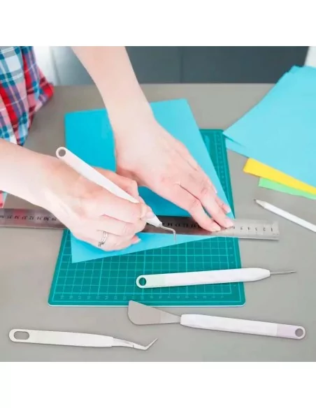 KIT HERRAMIENTS DESHIERBE VINILO ADHESIVO E PAPEL MOLDIBER