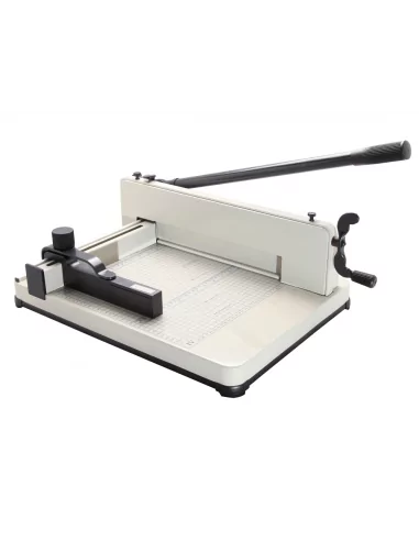 GUILLOTINA KF16916 | LARGO DEL CORTE 330 MM | CAPACIDAD CORTE 400 HOJAS. GUILLOTINA KF16916 | LARGO DEL CORTE 330 MM | CAPACIDAD CORTE 400 HOJAS.