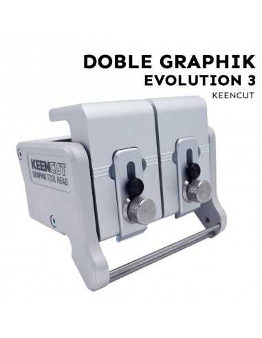 CABEZAL DOBLE GRAPHIK - PARA CORTADORA KEENCUT EVOLUTION 3