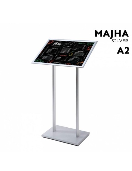 Menu Porta - Argent avec bar - Pour DIN A4 et A3