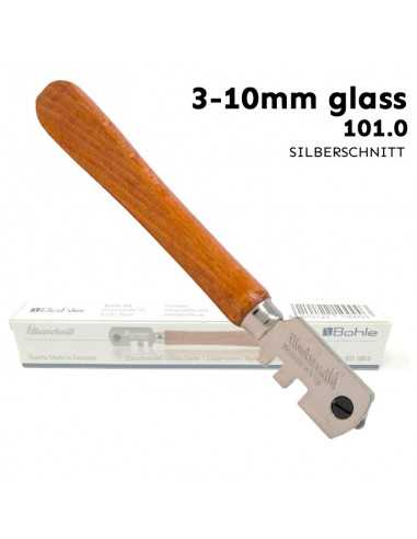 Silberschnitt® 100.0 MANGO DE MADERA WITH 6 RULINES TO CRISTAL COURT