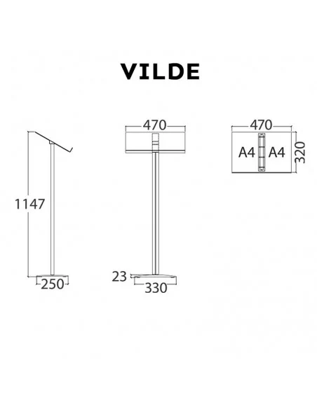 ATRIL PORTA MENU COM ANILLAS PARA MULHERES DE PLÁSTICO