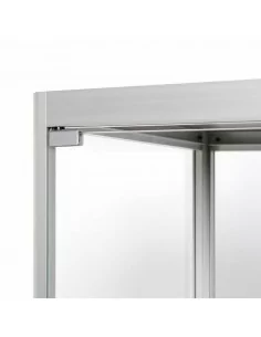 ARMAZÉM DE EXPOSIÇÃO DE CRISTAL COM PORTA DUPLA ESTAÇÃO DE ARMAZENAGEM 80 x 40 x 200 cm 2