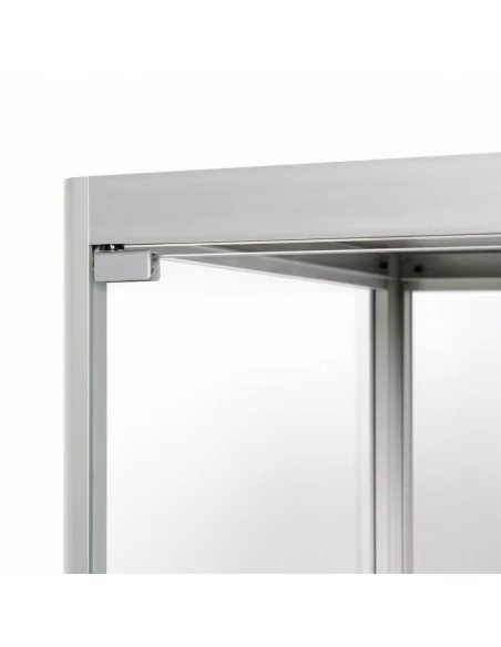 VITRINA EXPOSITOR CRISTAL DOBLE PUERTA | 80 x 40 x 200 cm moldiber