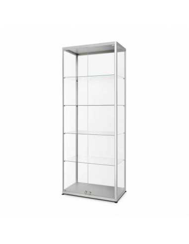 VITRINA EXPOSITOR CRISTAL DOBLE PUERTA | 80 x 40 x 200 cm moldiber