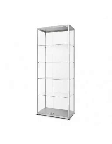 VITRINA EXPOSITOR CRISTAL DOBLE PUERTA | 80 x 40 x 200 cm moldiber