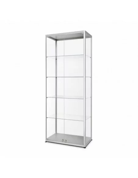 VITRINA EXPOSITOR CRISTAL DOBLE PUERTA | 80 x 40 x 200 cm moldiber