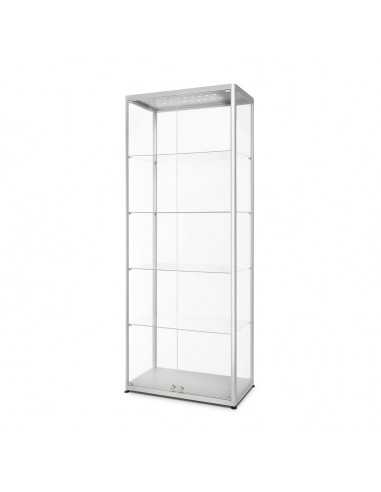 VITRINA EXPOSITOR OF CRISTAL DOBLE PUERTAIN LUZ | 80 x 40 x 200 moisissure