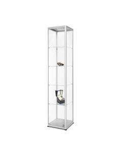 ▼ Vitrine Crystal Affichage avec lumière 40x40x200 cm épaisseur 2