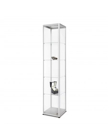CRISTAL DE EXPOSITOR VITRINA COM LUD | 40 x 40 x 200 molde de cm