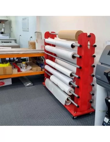 Porta rollos Quartz para almacenar y transportar bobinas de vinilo y lona Porta rollos Quartz para almacenar y transportar bobinas de vinilo y lona