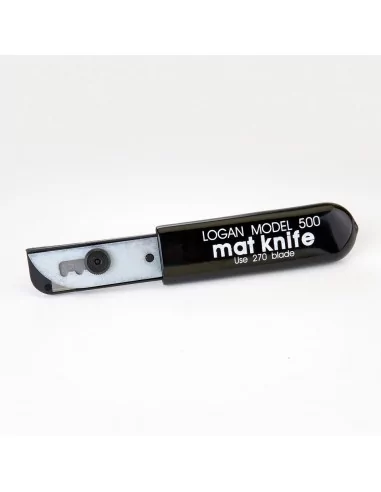 Cutter biseauté et règle 61 cm pour couper passe-partout - LOGAN 424 système équipe