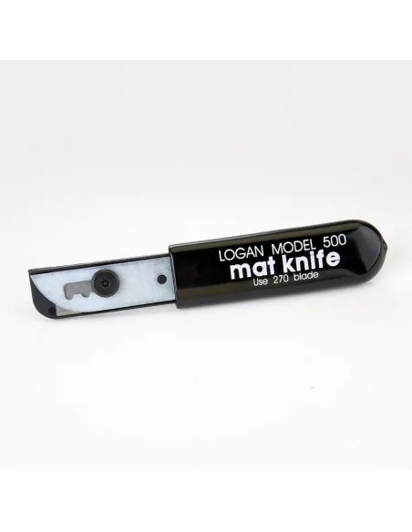 Cutter biseauté et règle 61 cm pour couper passe-partout - LOGAN 424 système équipe