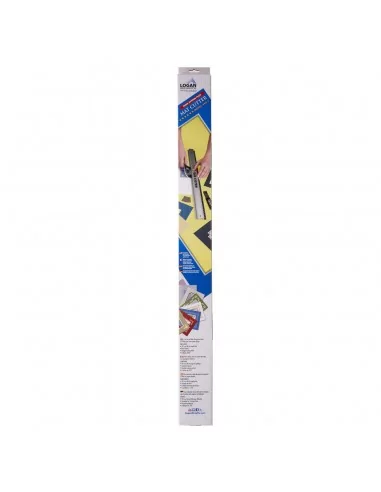 Cutter biseauté et règle 61 cm pour couper passe-partout - LOGAN 424 système équipe