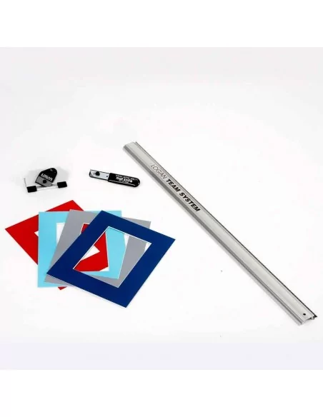 Cutter biseauté et règle 61 cm pour couper passe-partout - LOGAN 424 système équipe
