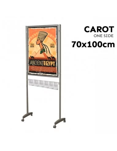Os cartões publicitários de 70 x 100...