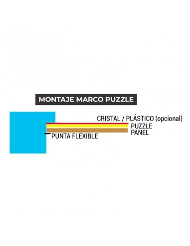 Cadres pour Puzzles en Bois Argenté Sur Mesure