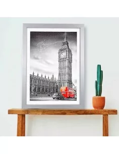 MARCOS PARA PUZZLES MADERA COLOR PLATA A LA MEDIDA