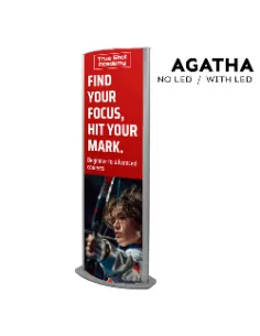 TOTEM PUBLICITARIO CON ILUMINACION PARA USO INTERIOR
