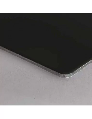 PANEL COMPOSITE NEGRO BRILLO PLATA METAL PANEL COMPOSITE NEGRO BRILLO PLATA METAL