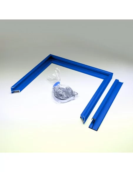 MARCO DE ALUMINIO AZUL A LA MEDIDA - MODELO 01