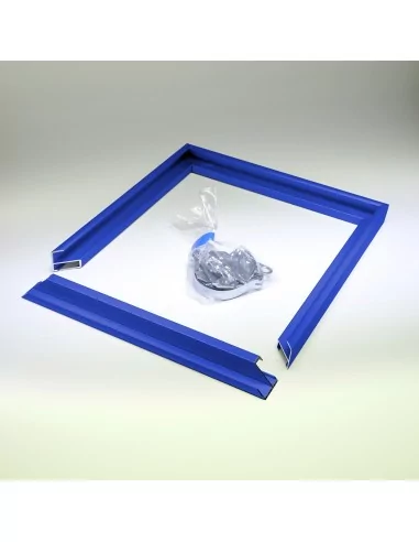 CADRE EN ALUMINIUM BLEU SUR MESURE - MODÈLE 01 CADRE EN ALUMINIUM BLEU SUR MESURE - MODÈLE 01