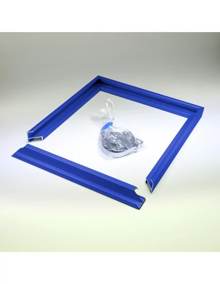 CADRE EN ALUMINIUM BLEU SUR MESURE - MODÈLE 01 CADRE EN ALUMINIUM BLEU SUR MESURE - MODÈLE 01