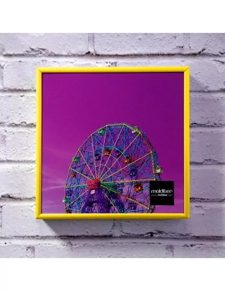 QUADRO DE ALUMÍNIO AMARELO PERSONALIZADO - MODELO 01 QUADRO DE ALUMÍNIO AMARELO PERSONALIZADO - MODELO 01