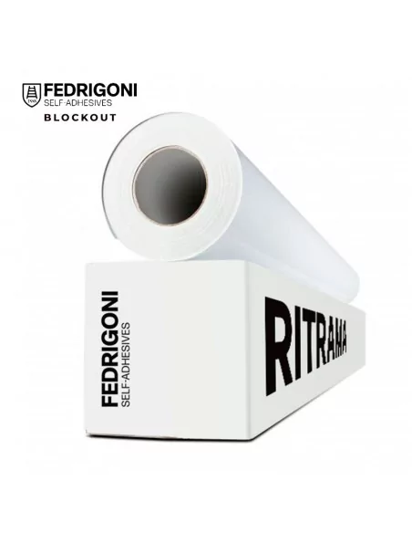 Vinyle adhésif blockout dos noir Fedrigoni Ritrama RIJET M100 04239 monomérique brillant permanent Vinyle adhésif blockout dos noir Fedrigoni Ritrama RIJET M100 04239 monomérique brillant permanent