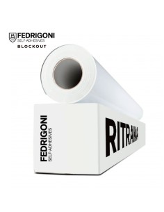 Vinil adesivo removível blockout verso preto Fedrigoni Ritrama RIJET M100 04236 monomérico brilho