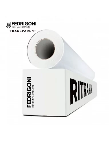 VINILO ADHESIVO TRANSPARENTE BRILLO FEDRIGONI RITRAMA RIJET M100 06328 MONOMÉRICO PERMANENTE