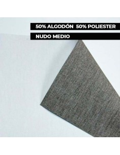 Toile artistique polyester et coton mat blanc . 350 gramos