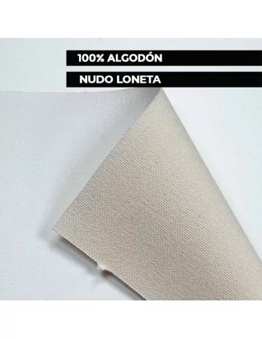 LIENZO LONETA ALGODÓN BLANCO TRASERA...