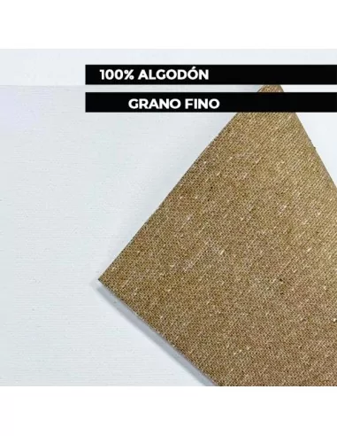 LIENZO ARTÍSTICO ALGODÓN MARRON IMITACIÓN LINO 300 GRAMOS