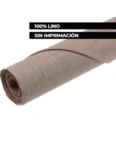 Toile de lin sans apprêt 500 g en rouleau 210 cm et 10 m