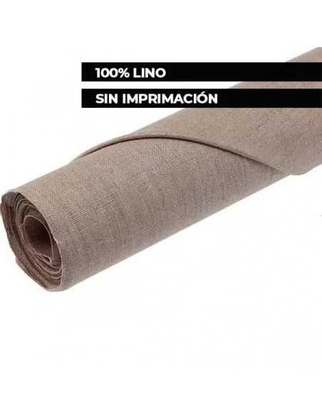 Tela de linho sem preparação 500 g em rolo 210 cm 10 m
