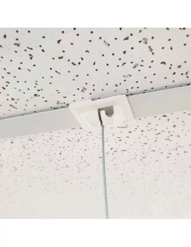 Système de suspension avec clip pour faux plafond et accroche Gripple® Angel – Câble en acier 100 cm
