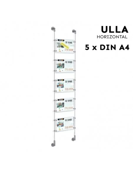 Soporte de carteles para escaparates de inmobiliarias – DIN A4 Horizontal
