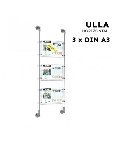 Support acrylique pour affiches vitrine immobilier – DIN A3 Horizontal – 3 pochettes Support acrylique pour affiches vitrine immobilier – DIN A3 Horizontal – 3 pochettes