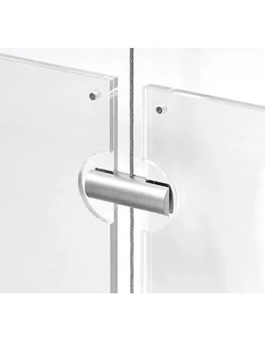 Grampos centrais para fixação de porta-cartazes em acrílico – Sistema Ulla vitrine Grampos centrais para fixação de porta-cartazes em acrílico – Sistema Ulla vitrine