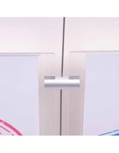 Grampos centrais para fixação de porta-cartazes em acrílico – Sistema Ulla vitrine Grampos centrais para fixação de porta-cartazes em acrílico – Sistema Ulla vitrine