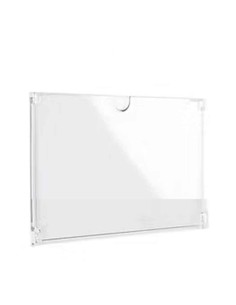 Carpeta de metacrilato para cartelería inmobiliaria. Porta carteles para escaparates