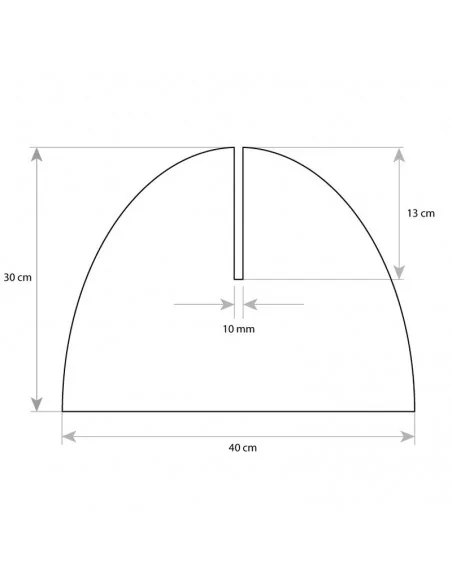 Pied semi-circulaire blanc pour panneaux photocall 10 mm – Taille 40x30 cm Pied semi-circulaire blanc pour panneaux photocall 10 mm – Taille 40x30 cm
