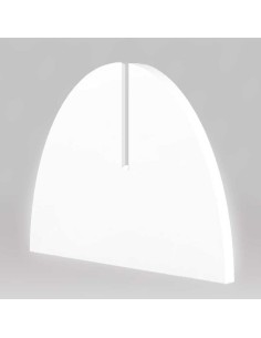 Pata semicircular blanca para paneles fotocall de 10 mm – Medida 40x30 cm