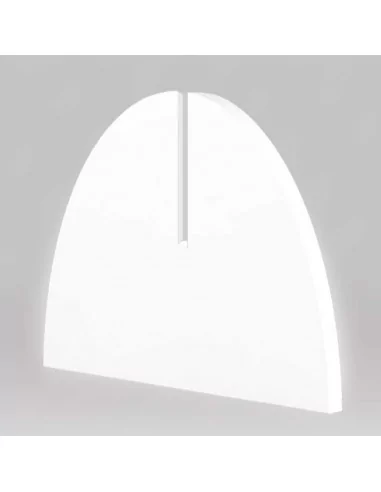 Pata semicircular blanca para paneles fotocall de 10 mm – Medida 40x30 cm