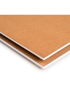 Carton mousse blanc et marron DUOMO - 3 mm, 70x100 cm, sans adhésif