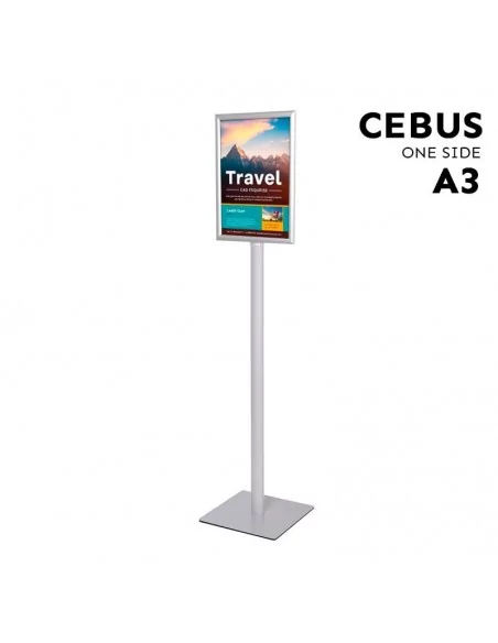 Porte-affiche sur pied A3– Modèle CEBUS base carrée Porte-affiche sur pied A3– Modèle CEBUS base carrée