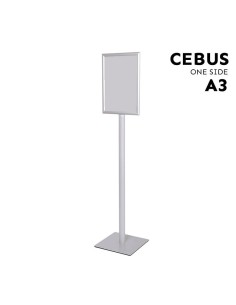Porte-affiche sur pied A3– Modèle CEBUS base carrée 2