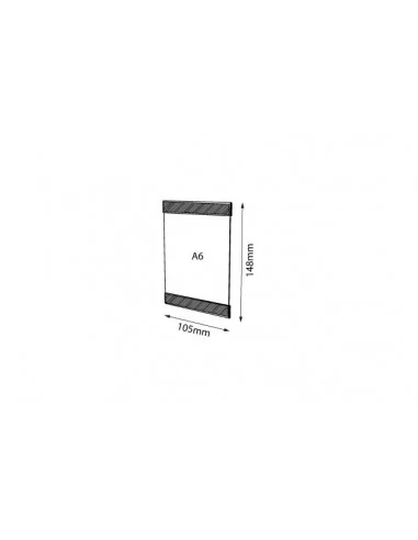 Feuille adhésive transparente en PVC pour affiches A6