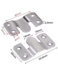 Colgador 20 kg de hebilla metálica para cuadros y espejos pesados. Set 2 piezas 2